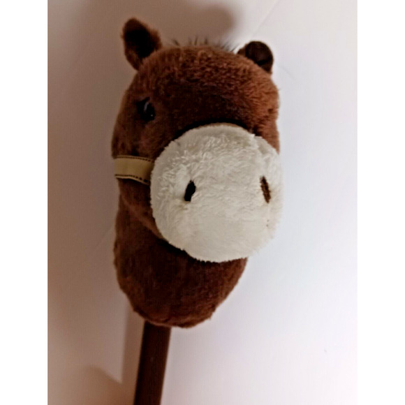 Vintage Cowboy Stick Horse Pony Plush 1990s Hug Fun Hong Kong Galloping Sound - Picture 4 of 13